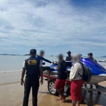 ตำรวจสอบสวนกลาง (CIB) ลุยเข้มจับเจ็ทสกีเถื่อน เกลื่อนหาดรวม 18 ลำ