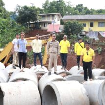 พิษณุโลก รองนายก อบจ.พิษณุโลก ลงพื้นที่ติดตามแก้ไขปัญหาดินสไลด์ให้ รพ.สต.บ้านนุชเทียน อ.ชาติตระการ