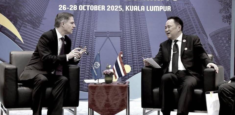 นายกฯ อนุทิน ขอบคุณรองประธานธนาคารโลก สนับสนุนไทยเจ้าภาพประชุม World Bank–IMF Annual Meetings 2026 เดินหน้าผลักดันโครงสร้างพื้นฐานใหญ่ สะพานเกาะลันตา–สะพานข้ามทะเลสาบสงขลา กระตุ้นเศรษฐกิจฐานราก