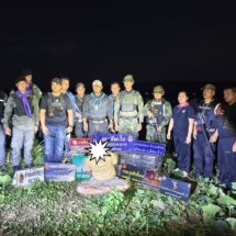 กองทัพเรือยึดยาบ้ากว่า 1.3 ล้านเม็ด ริมแม่น้ำโขง จ.หนองคาย จับกุมผู้ต้องหาชาวลาว 1 ราย