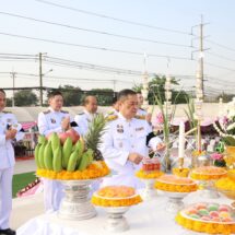 ปทุมธานี จัดพิธีบวงสรวงและบำเพ็ญพระราชกุศลแด่พระบาทสมเด็จพระจุลจอมเกล้าเจ้าอยู่หัว เนื่องในวันคล้ายวันสถาปนาเมืองธัญญบูรี 124 ปี