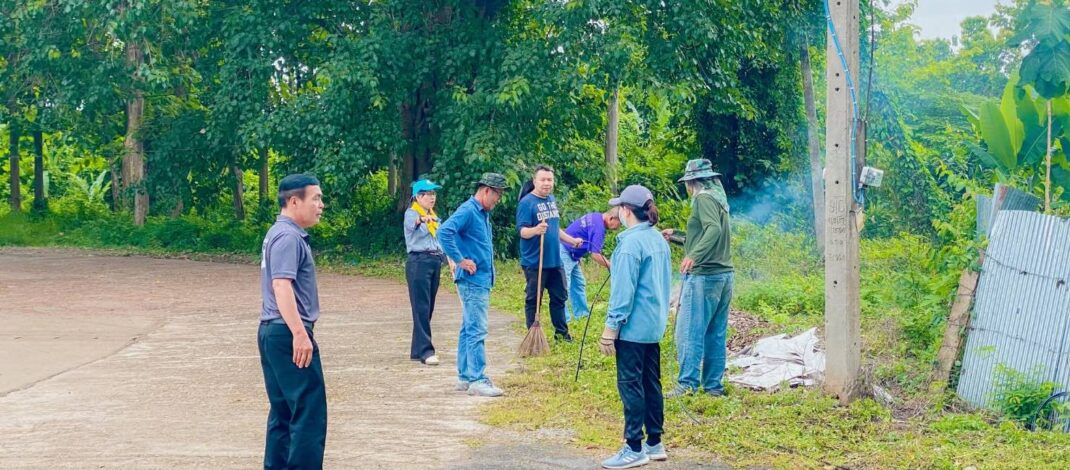“นายกธงชัย ชอบธรรม” อบต.หัวฝายจัดกิจกรรมจิตอาสาทำความสะอาด(Big Cleaning Day) ณ.ฌาปนสถาน ป่าช้าขี้หนอนฯ