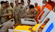 มุกดาหาร สมเด็จพระสังฆราช โปรดประทานกัปปิยภัณฑ์แก่พระภิกษุอาพาธจากเหตุรถยนต์พุ่งชนคณะพระธุดงค์