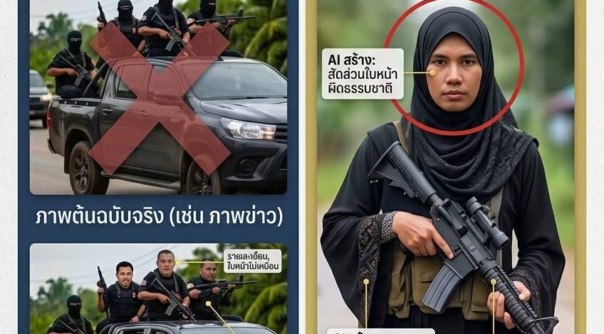 เช็กก่อนชัวร์! กอ.รมน. เตือนภัย “ภาพตัดต่อ-สื่อชี้นำ” ปลุกกระแสเกลียดชัง วอนสังคมหยุดแชร์-แจ้งเบาะแส 1341