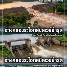 ระยองวิกฤต! สปิลเวย์อ่างเก็บน้ำคลองระโอกชำรุด – คันบ่ออ่างเก็บน้ำเขาจุกแตก น้ำทะลักท่วมที่ลุ่มต่ำ เตือนท้ายอ่างขนของขึ้นที่สูงด่วน!