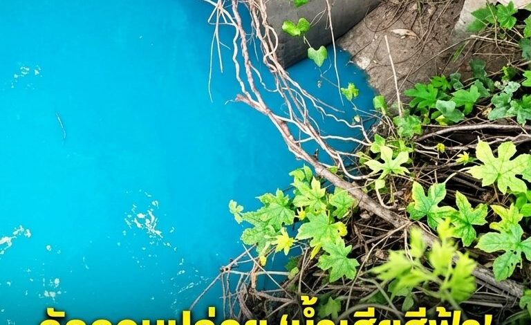 สั่งฟันด่วน! สั่งระงับกิจการโรงงานกล่องกระดาษมักง่าย แอบปล่อย “น้ำเสียสีฟ้า” ทะลักลงคลองสาธารณะนครปฐม
