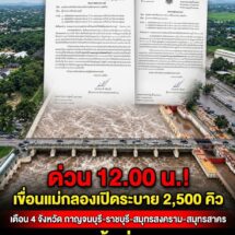 ด่วน! เขื่อนแม่กลองเปิดระบาย 2,500 คิว เตือน 4 จังหวัดยกของหนีทันที! ชาวบ้านลั่น “ประตูน้ำต้องเปิดทุกบาน น้ำจะถึงคอหอยแล้วจะกั๊กไว้ทำไม