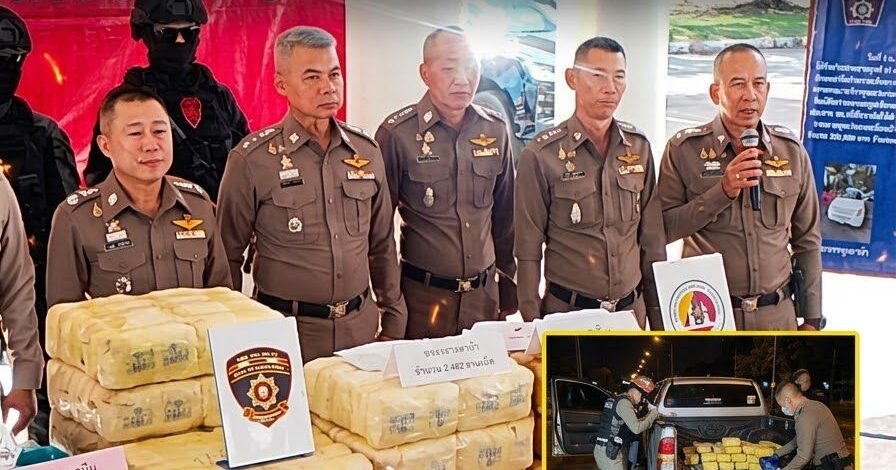 แพร่สกัดเข้ม! ตำรวจบูรณาการกำลังรวบ 2 คดีใหญ่ ยึดยาบ้า 5.6 ล้านเม็ด เคตามีน 10 กก. ลอบลำเลียงเหนือลงกลาง