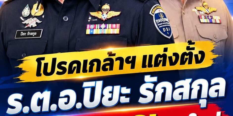 โปรดเกล้าฯ แต่งตั้ง ร.ต.อ.ปิยะ รักสกุล นั่งอธิบดี DSI คนใหม่ โยก พ.ต.ต.ยุทธนา แพรดำ เป็นผู้ทรงคุณวุฒิพิเศษประจำสำนักนายกฯ